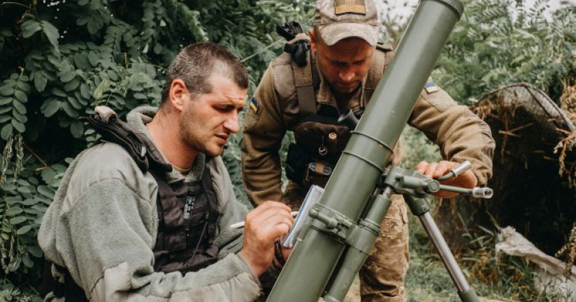 Прикордонники показали знищення ворога з мінометів на Вовчанському напрямку